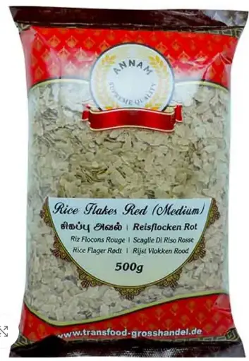 [Annam 500 Grams] Red Rice flakes
